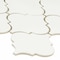 Msi Whisper White Arabesque SAMPLE Glazed Ceramic Mesh-Mounted Mosaic Wall Tile ZOR-MD-0427-SAM - alternate 3